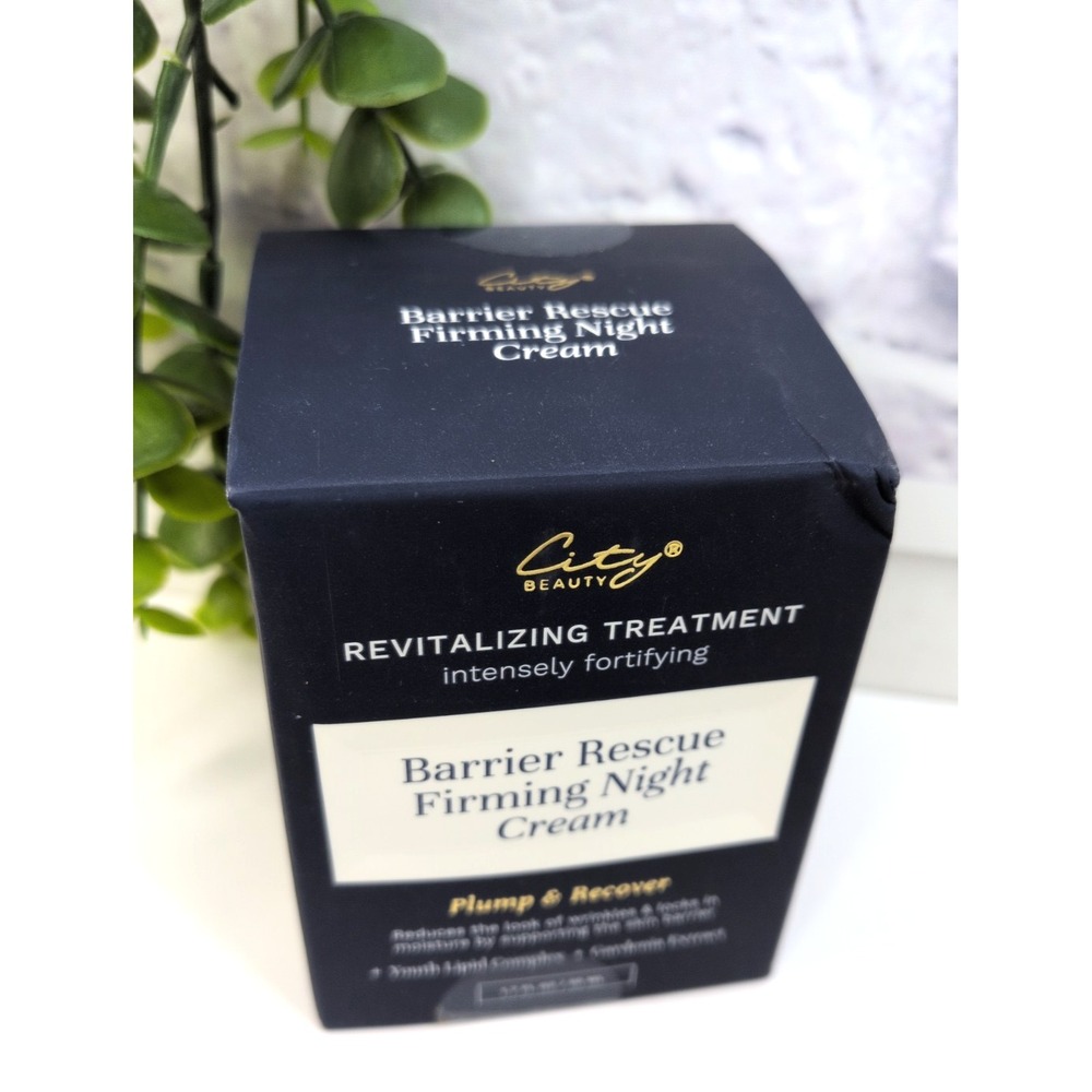 SEALED🌿City Beauty Barrier Rescue Firming Night Cream Plump & Recover 1.7oz